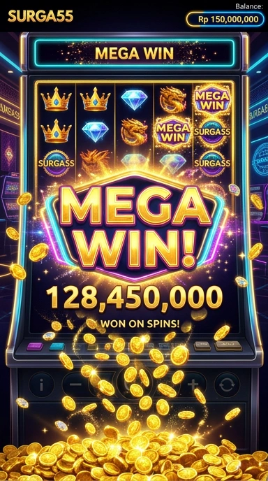 Screenshot tampilan antarmuka pengguna di surga55 yang menarik.